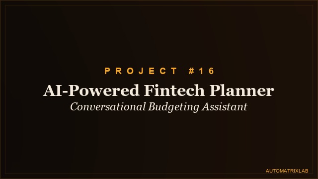 AI-Powered Fintech Budgeting and Investment Planner