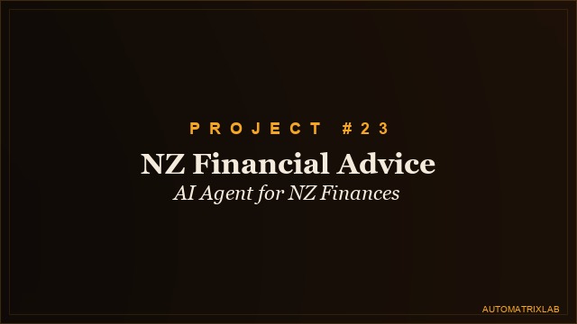 NZ Financial Advice AI Agent